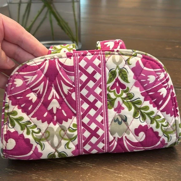 Vera Bradley Wallet.  Pink green and white. - Picture 7 of 8